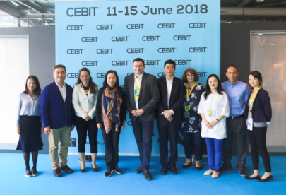 张莉书记考察CEBIT 2018展会